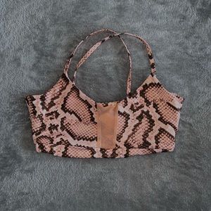 Pretty Little Thing | Pink Snake Print Sports Bra |